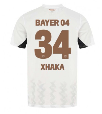 Bayer Leverkusen Granit Xhaka #34 Replika Udebanetrøje 2024-25 Kortærmet